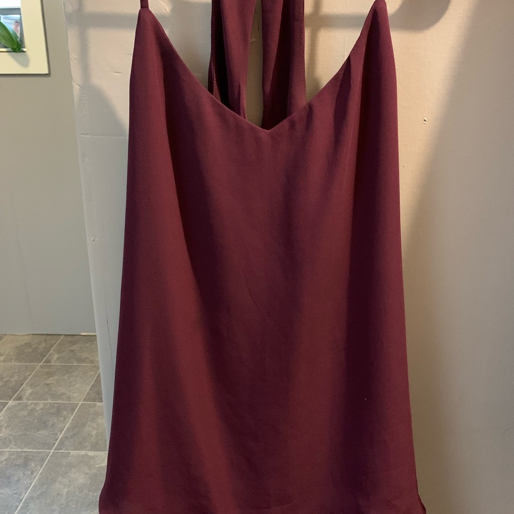 Deep Wine Dress Tank